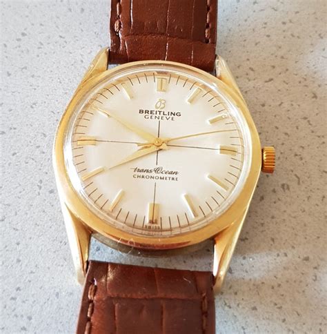 1960s Breitling Transocean Gold Plated Stainless Steel B126